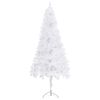 vidaXL K&uuml;nstlicher Eck-Weihnachtsbaum Wei&szlig; 240 cm PVC