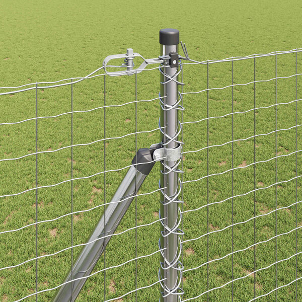 vidaXL Zaunpfosten 26 pcs Grau 3,2 x 3,2 x 225 cm