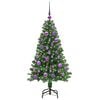 vidaXL K&uuml;nstlicher Weihnachtsbaum mit 150 LEDs mit St&auml;nder Gr&uuml;n 120 cm