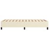 vidaXL Bettgestell Creme 80x200 cm Kunstleder