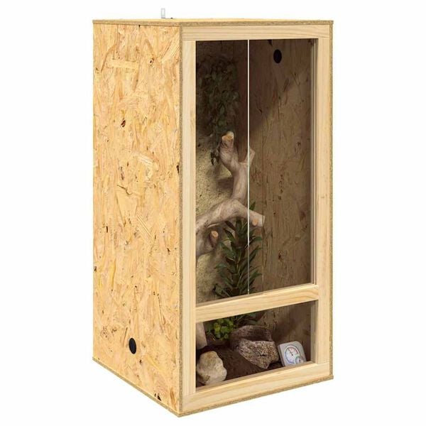 vidaXL Terrarium Braun 50 x 50 x 100 cm OSB