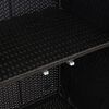 vidaXL Aufbewahrungsschrank mit Regal Schwarz 100 x 36 x 102 cm Rattan