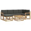 vidaXL Outdoor-Sofagarnitur 7 stk. Wei&szlig; und Anthrazit