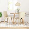 vidaXL Esszimmerstühle 2 Stk. Creme Stoff