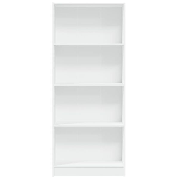 vidaXL B&uuml;cherregal Wei&szlig; 60x24x143 cm Holzwerkstoff
