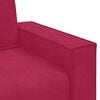 vidaXL 2-Sitzer-Sofa Weinrot 160x78x84 cm Samt