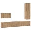 vidaXL TV-Schrankset mit Schubladen 4 pcs Artisan-Eiche Holzwerkstoff