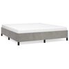 vidaXL Bettgestell ohne Matratze Hellgrau 180x200 cm Samt