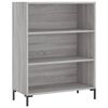vidaXL B&uuml;cherregal Grau Sonoma 69,5x32,5x90 cm Holzwerkstoff