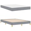 vidaXL Boxspringbett mit Matratze Hellgrau 140 x 190 cm Stoff