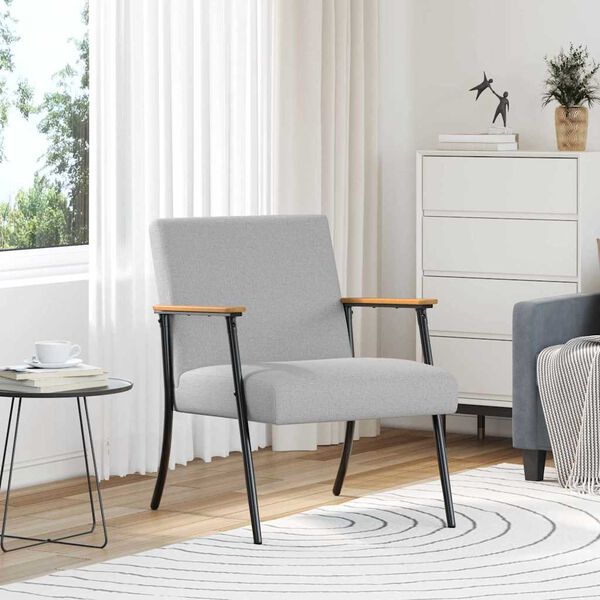 vidaXL Sessel Wolkengrau 59 x 75 x 78 cm Stoff