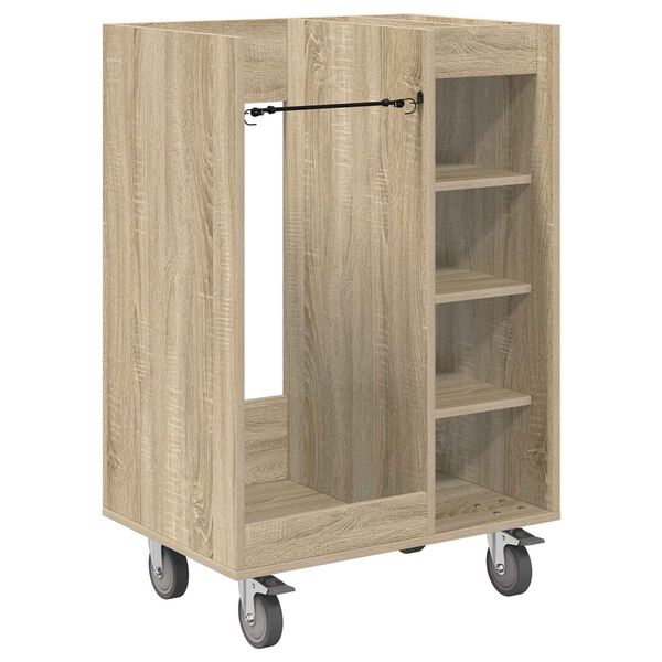 vidaXL Golf Schrank Mit Rad Uni Sonoma-Eiche 65 x 45 x 98 cm