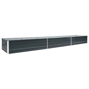 vidaXL Garten-Hochbeet Verzinkter Stahl 480x80x45 cm Anthrazit