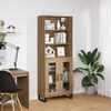 vidaXL Highboard Artisan-Eiche 69,5 x 34 x 180 cm Holzwerkstoff