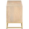 vidaXL TV-Schrank 110x30x40 cm Massivholz Mango und Eisen