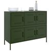 vidaXL Sideboard Olivgr&uuml;n 100,5x39x79 cm Stahl