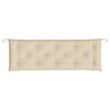 vidaXL Gartenbank-Auflage Beige 150x50x7 cm Oxford-Gewebe