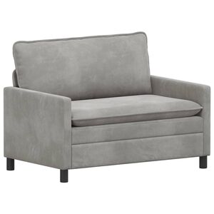 vidaXL Sofa Hellgrau 126 x 81 x 87,5 cm Samt