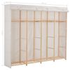 vidaXL Kleiderschrank Wei&szlig; 200 x 40 x 170 cm Stoff