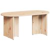 vidaXL Couchtisch Natur 80 x 39,5 x 35 cm Massivholz Kiefer