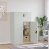 vidaXL Aktenschrank Hellgrau 90x40x145 cm Stahl