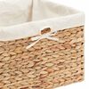 vidaXL Aufbewahrungsk&ouml;rbe 3 pcs Natur 35 x 30 x 25 cm Wasserhyazinthe
