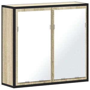 vidaXL Badezimmer-Spiegelschrank Sonoma-Eiche 65 x 20 x 60 cm Holzwerkstoff