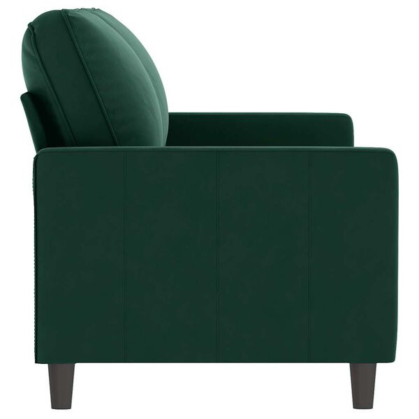vidaXL 2-Sitzer-Sofa Dunkelgrün 140 cm Samt