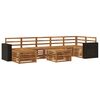 vidaXL Outdoor-Sofagarnitur 8 pcs Natur Massivholz Akazie