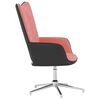 vidaXL Relaxsessel Rosa Samt und PVC