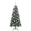 vidaXL K&uuml;nstlicher Weihnachtsbaum mit 150 LEDs mit St&auml;nder Gr&uuml;n 120 cm