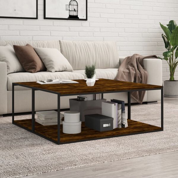 vidaXL Wandregale 4 Stk. R&auml;uchereiche 100x50x1,5 cm Holzwerkstoff