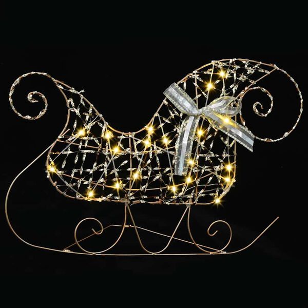 vidaXL LED Rentiere mit 60 LEDs 3 pcs Warmes Weiß Haustier