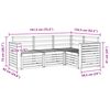 vidaXL Sofagarnituren 4 pcs Natur Massivholz Akazie