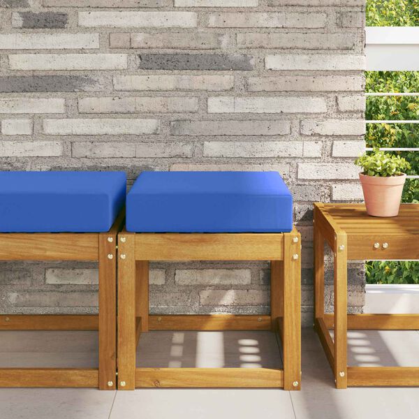 vidaXL Sitzkissen f&uuml;r Outdoor T&uuml;rkis 40 x 40 x 8 cm 100 % Polyester