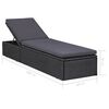 vidaXL 9-tlg. Garten-Lounge-Set Poly Rattan Schwarz