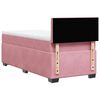 vidaXL Boxspringbett mit Matratze Rosa 90x190 cm Samt