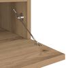 vidaXL TV-Schrank mit LED-Leuchten Artisan-Eiche 200x35x40 cm