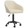 vidaXL Esszimmerst&uuml;hle 2 Stk. Drehbar Creme Samt