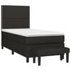 vidaXL Boxspringbett mit Matratze Schwarz 90x190 cm Stoff