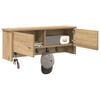 vidaXL Wandmontierter nachttisch mit T&uuml;r Artisan-Eiche 80 x 20 x 30 cm