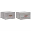 vidaXL Wand-Nachttische 2 Stk. Grau Sonoma 35x35x20 cm
