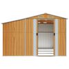 vidaXL Ger&auml;tehaus Hellbraun 277x365,5x179 cm Verzinkter Stahl