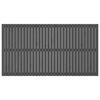 vidaXL Wand-Kopfteil Grau 204x3x110 cm Massivholz Kiefer