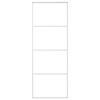 vidaXL Schiebet&uuml;r ESG-Mattglas und Aluminium 76x205 cm Wei&szlig;