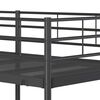 vidaXL Etagenbett ohne Matratze Schwarz 75x190 cm Stahl