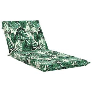 vidaXL Sonnenliege Kissen GEMERT 100 % Polyester Blattmuster