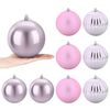 vidaXL Weihnachtsbaumkugel Set XL 9 stk. Rosa &Oslash; 15 cm Kunststoff