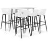 vidaXL 7-tlg. Bar-Set Wei&szlig;