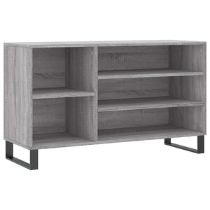 vidaXL Schuhregal Grau Sonoma 102x36x60 cm Holzwerkstoff